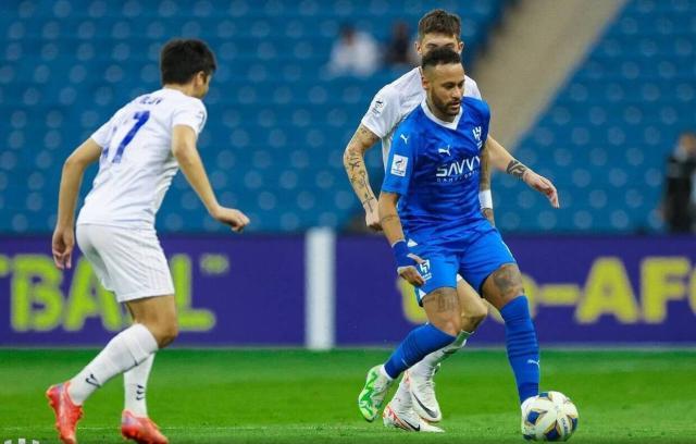 虎扑nba-亚冠首秀 首次首发 内马尔染黄 利雅得新月平对手